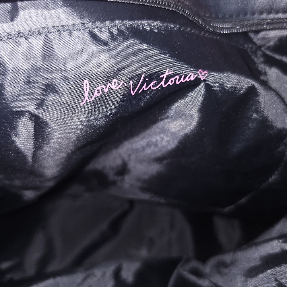 Victoria's Secret Pink and Black Graphic Tote - Picture 7 of 7